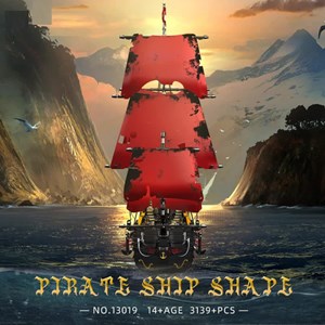 اسباب بازی لگو تکنیک کشتی بادبانی دزدان دریایی کارائیب 3139 قطعه MOULD KING 13109_اسباب بازی لگو